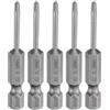 QUARKZMAN 5Pz #1 Punte Cacciavite Phillips PH1 1/4 Gambo Esagonale 2 (50mm) Lungo Acciaio S2 Magnetiche Inserti per Avvitatore per Cacciavite Elettrico Punte Trapano 0.098 (2.5mm) Asta