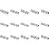 QUARKZMAN 15pz Spacer in Alluminio 5mm Foro x 10mm Od x 35mm Lunghezza Boccola di Supporto per Vite Distanziatore in Metallo Rotondo con Finitura Semplice per Viti M5, Bulloni e Aste