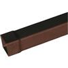 Generic Tubo in pvc quadro - Colore Marrone - Diametro 100x100 Quadro - Metri Lineari 1 metro