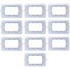 Electron Supporto per placche, Compatibile Con Bticino Matix, alta qualità e lunga durata, per placche in plastica, alluminio e vetro, originali e compatibili (10x, 3 moduli)