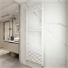 Biubiubath Radiatore termoarredo scaldasalviette da bagno bianco acciaio al carbonio (1720 x 600 mm) interasse 550mm