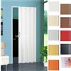 MOSCHITELLA LANZISTIL Porta a Soffietto PVC su Misura| H 220/250/300cm in 10 colori - Sono inclusi: trasporto, viteria, istruzioni e Video. Separè x Interni. Misure da 60a205 x H 220/250/300cm