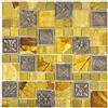 MOSANI MOS88-0790 - Piastrelle a mosaico, in vetro e resina dorata