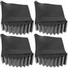 YARNOW Copertura Piedini per Scala in Gomma 4 Pezzi Nero Antiscivolo per Ridurre Vibrazioni e Rumore Accessori per Uso Domestico e Giardino
