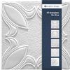 Marbet Design Pannelli da soffitto in polistirolo EPS, pannelli da soffitto leggeri e robusti dal design moderno (pacchetto risparmio 10 QM IRYS 50 x 50 cm) per ambienti umidi, pannelli decorativi