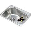 HauTour Lavello da cucina in acciaio inox 1 vasca Lavello da incasso Lavello da cucina in acciaio inox spazzolato Lavello da incasso con set di tubi di scarico