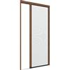 Zanzanet Zanzariera laterale orizzontale su misura frizionata New Euro cassonetto 38mm binario 4mm porta finestra giardino balcone personalizzabile 14 colori 2 reti Made in Italy Noce Medio
