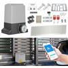 Joparri 1200 kg 550W Smart WiFi Kit Automazione Cancello Scorrevole, Motore Cancello Scorrevole per Porte Fino a 12 m, con 2 Telecomandi, Cremagliera da 4 m e 2 chiavi