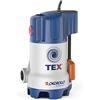 Pedrollo TEX3, pompa di sollevamento 0,55 kW fino a 13,2 m3/h monofase 220 V, blu acciaio inossidabile industriale