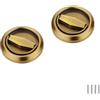 FEEIMOL 2 pezzi Tatami Invisibile Maniglia Manopole per Cassetti Anello Tirare per Cassetto Armadietto Maniglia per Porta Scorrevole da Incasso Tonda Maniglia dell'armadio 38mm