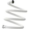 JRPAJK Tubo flessibile per doccia in silicone, 1,5/2 m, anti-avvolgimento, ad alta pressione, per rubinetto del bagno, bianco, 1,5 m