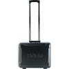 STIER Valigetta portautensili STIER trolley vuoto, robusta valigetta trolley con plastica ABS e alluminio, Toolbox nera con ruote incluse serrature di sicurezza, pratiche tasche per utensili