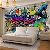 XLMING Graffiti Street Art 3D Murale Carta da parati fotomurali poster murale Soggiorno camera letto-200cm×140cm