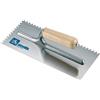 Ausonia - Frattazzo per colla 28x12 manico legno Dente 10X10