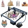 SCULPFUN S30 Pro Macchina per Incisione Laser, potenza di uscita laser 10W, con Automatico Air Assist 30 L/min, precisione 0,005 mm, Finecorsa, Macchina Taglio Laser per legno, metallo, acrilico