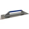 DEWEPRO® Frattazzo Svizzera - Spatola Lisciante - Cazzuola per Intonaco - Acciaio Inossidabile 480x130mm - Con Angoli Arrotondati su un Lato - Manico di Alta Qualità a 3 Component