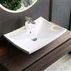 Mai & Mai Lavabo da Appoggio 60.5X44X18cm, Lavandino Bagno Lavabo in Ceramica Nano Rivestimenti inclusi Brüssel709