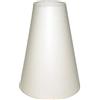 LampyAbazury.com Paralume 250 x 120 x 400 mm diametro inferiore x diametro superiore x altezza | coni | cotone bianco | per attacco E27 (grande) | Paralume 25 x 12 x 40 cm