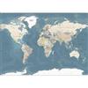 murando - Carta da Parati Moderna per Soggiorno, Mappa, 100x70 cm | Fotomurali in TNT, Decorazione da Muro XXL, Carte da Parati Moderne, Mondo, Produzione Europea