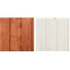 TIMBELA Il kit di impregnanti per l'applicazione su casette in legno interno e esterno - 5 litri di colore BIANCO+ 5 litri di impregnante di colore MOGANO + IL REGALO il kit di pennelli