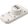 WheatThrive Serratura in lega di zinco con combinazione a 3 cifre per una facile sicurezza in armadi e cassetti (bianco)