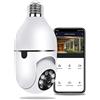 Di Tutto Per Tutti® Telecamera IP Cam 2MP attacco E27 PTZ Wireless, WiFi Home Security Camera Motion Auto Tracking Alarm, 4X Digital Zoom Two Way Talk, Full Color Night Vision 1080p App Yoosee