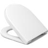 Ramm Sedile WC compatibile con Duravit Starck 3, sedile WC in termoindurente antibatterico, coperchio WC con abbassamento automatico Soft Close