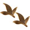 Homefurnishmall 2 pomelli in bronzo per armadietti, maniglie vintage per armadietti, maniglie per armadietti, maniglie retrò in bronzo a forma di fiore, pomelli per cassetti e mobili, 61 mm (bronzo-1)