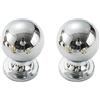 HDJNal 2 pomelli a forma di sfera con viti, diametro 26 mm, maniglie rotonde vintage in lega di zinco, per mobili da casa e ufficio, mobili da cucina, cassetti e ante, cromo brillante