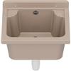 QLS Catino lavandino per giardino, cantina, garage, esterno, officina, 4 colori (Beige)