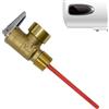 Generic Valvola di limitazione della pressione della temperatura dello scaldabagno 98,9 °C 150 PSI, valvola di sfiato del serbatoio dell'acqua calda | Accessori idraulici con sonda estesa per idraulici