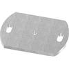 Fenau | Piastra di ancoraggio | D: 170x120x10 mm | Acciaio (grezzo) da saldare in/con fori per il montaggio a parete o a pavimento