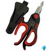 Generico ECI ELETTROFORNITURE NUOVA Forbice professionale elettricisti in acciaio inox resistente funzione spelafili zigrinatura antiscivolo lame con durezza 58 HRC isolato per tensione 1000v linea pro FUMASI