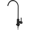 XDSMB Rubinetto Cucina,Depuratore Acqua Rubinetto, Rubinetto Singolo A Collo Di Cigno Freddo,Nero