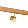 Hobby Legno - Supporto Per Corrimano Tondo In Ottone Lucido (Prezzo Per Pz. 2)