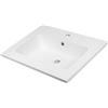 OGOMONDO Lavabo ad Incasso Mineral Marmo Colore Bianco Opaco Mobile composizione bagno (1, 61x46 cm)