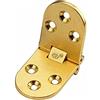 Ningvong Cerniera da tavola di legno, tavola rotonda della porta pieghevole del lembo, cerniera, cerniera semicircolare, tavolo pieghevole, 2 confezioni-Golden * 2.