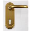 DIERRE KIT ATRA PLACCA+MANIGLIA UNIVERSALE DX-SX IN alluminio anodizzato BRUNITO F4 SINGOLA PER PORTA BLINDATA Q8 FORO CILINDRO EUROPEO PZ 1. mm.182X62.INTER. MISURA MM.85
