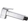 Remer Rubinetterie Remer Doccetta A Pulsante Quadrata Per Bagno, Doccetta Design Minimal Moderno, Ottone Cromato, Attacco Standard 1/2