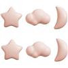 HDJNal 6 pomelli in ceramica per bambini - pomelli rosa per ante di armadietti, maniglie decorative per armadietti con cartoni animati, maniglie con viti per camera dei bambini, camera da letto,