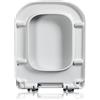 Flipped Warmth Copriwater Universal Rettangolare Coperchio Water - Tavoletta Water, Tavoletta WC Abbassamento Automatico, Sedile WC Ammortizzato Rimovibile, Copri Water Universali,04B