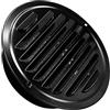 LIGUOYI Griglia Ventilazione Coperchio Griglia Nero Rotonda A Griglia Di Ventilazione In Acciaio Inox Diametro 100/120/160/200mm Sfiato Esterno A Parete Con Rete, Per Scarico(160mm)