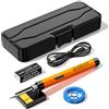 Eawfgtuw Saldatore USB portatile con batteria ricaricabile perfetto per progetti fai da te (arancione)