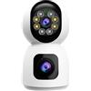 Jortan Tech JT-8292QJC - Telecamera di sicurezza a cupola da 3 MP con visione notturna a colori, codifica H.265, audio bidirezionale, rilevamento intelligente, archiviazione cloud e Wi-Fi IP66