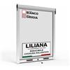 ZANZARIERE PER TE Zanzariera a Rullo LILIANA Riducibile per Finestre Con Chiusura Rallentata - Bianca RAL9010 con Rete in Fibra di Vetro Grigia - Made in italy (L 100 x H 170cm)