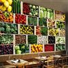 XLMING Negozio Di Frutta E Verdura Supermercato 3D Carta Da Parati Soggiorno Divano Camera Letto Sala Pranzo Casa Decorazione Muro-200cm×140cm