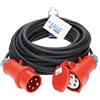 Kalle das kabel H07RN-F 5G, cavo di prolunga CEE in gomma, 1,5 mm², 400 V, 16 A, con invertitore di fase,