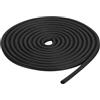 QUARKZMAN Nastro Tenuta Gomma Espansa, Diametro 3,5mm (9/64) Lunghezza 6 Metri (19,69 piedi) Gomma EPDM Rotonda per Guarnizioni Fai Da Te Magazzino Tappetini Tubi Schiuma Artigianato