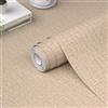 WADILE Carta Da Parati Adesiva Autoadesiva In Vinile Per Mobili, Carta Da Parati Ruvida In Finta Lino, Grasscloth Kaki, 39,9 X 2000 Cm