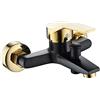 FQYEP Miscelatore Monocomando,Nero Opaco,Miscelatore Monocomando Doccia,Ottone,Rubinetto Doccia Miscelatore 1/2,Rubinetto Vasca Da Bagno Nero,Miscelatore Monocomando A Parete,oro